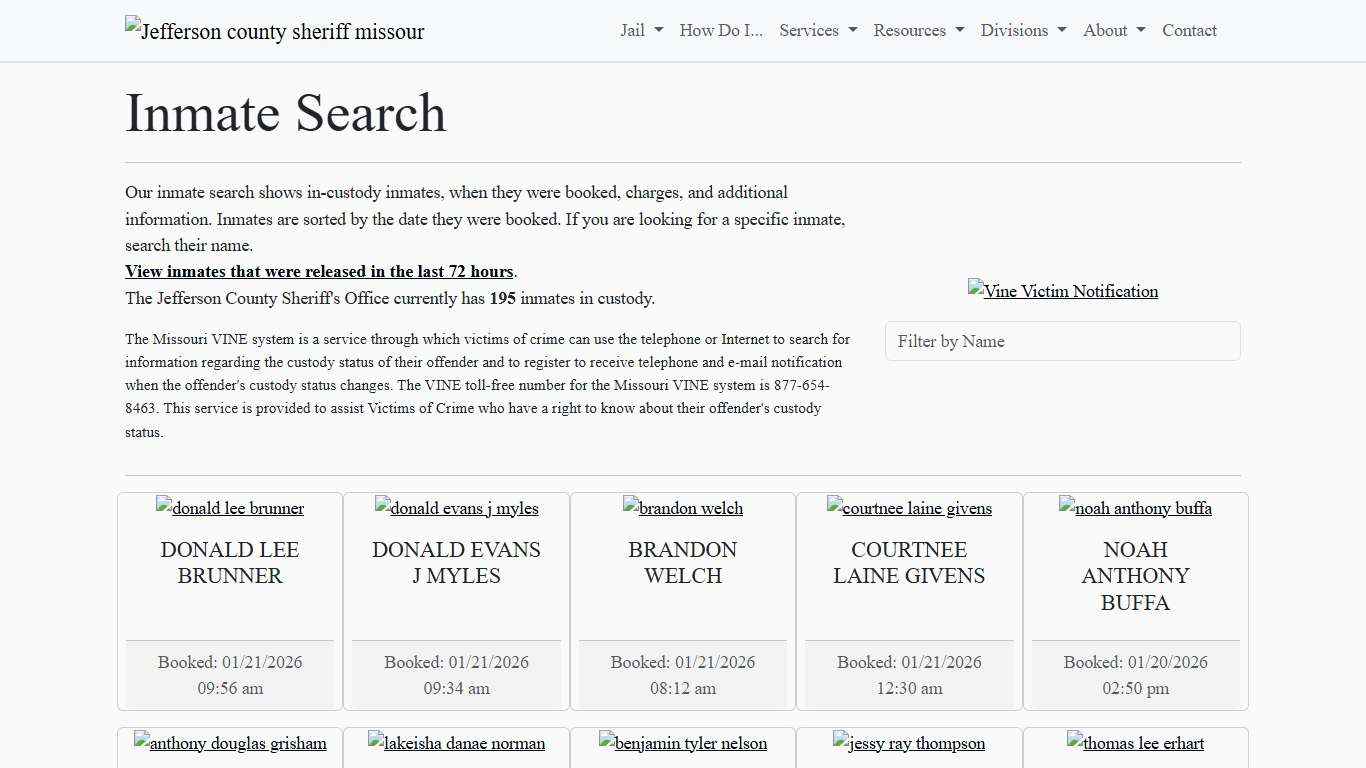 Inmate Search | Jefferson County Sheriff's Office